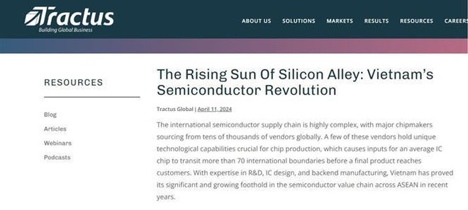 Vietnam: estrella en ascenso en panorama global de semiconductores ảnh 1 Vietnam: estrella en ascenso en panorama global de semiconductores ảnh 1