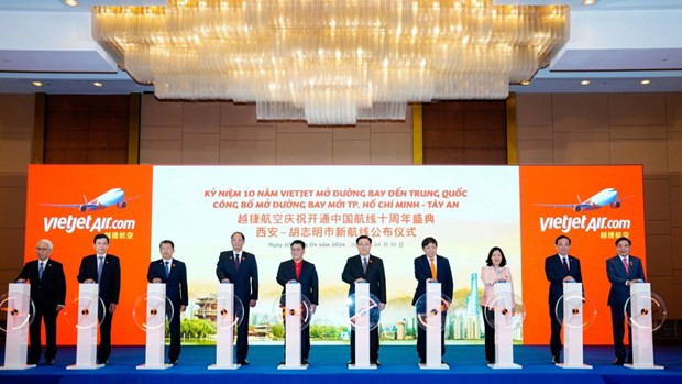 Vietjet anuncia ruta directa entre Ciudad Ho Chi Minh y Xi'an de China ảnh 1