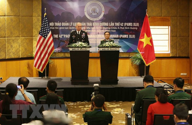 Inauguran en Hanoi Seminario sobre la gestión de los ejércitos del Pacífico ảnh 1 Inauguran en Hanoi Seminario sobre la gestión de los ejércitos del Pacífico ảnh 1