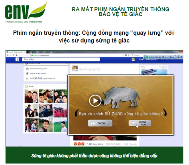 Vietnam estrena cortometraje sobre protección de rinoceronte ảnh 1 Vietnam estrena cortometraje sobre protección de rinoceronte ảnh 1