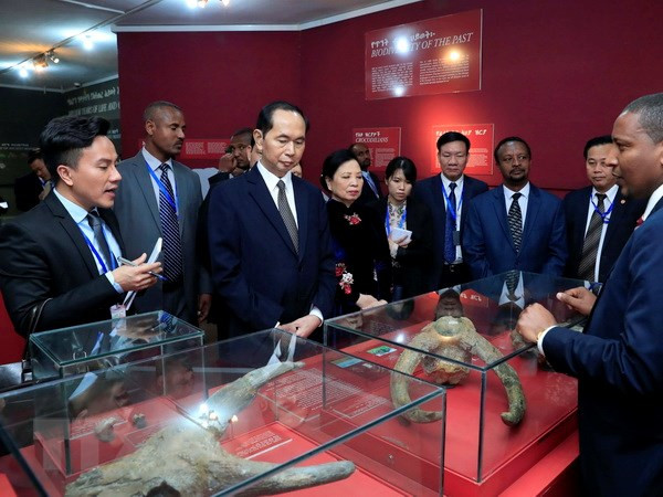 Presidente de Vietnam concluye visita estatal a Etiopía ảnh 1 Presidente de Vietnam concluye visita estatal a Etiopía ảnh 1