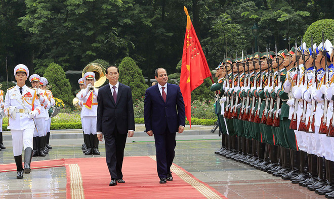 Visita del presidente Tran Dai Quang abre perspectivas para nexos Vietnam – Egipto, según prensa egipcia ảnh 1 Visita del presidente Tran Dai Quang abre perspectivas para nexos Vietnam – Egipto, según prensa egipcia ảnh 1