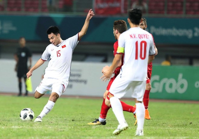 Vietnam clasifica por primera vez en semifinal de fútbol en Juegos Asiáticos ảnh 1 Vietnam clasifica por primera vez en semifinal de fútbol en Juegos Asiáticos ảnh 1