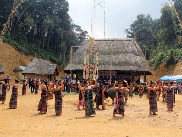 Provincia vietnamita revive la arquitectura tradicional del grupo étnico Co Tu ảnh 1 Provincia vietnamita revive la arquitectura tradicional del grupo étnico Co Tu ảnh 1