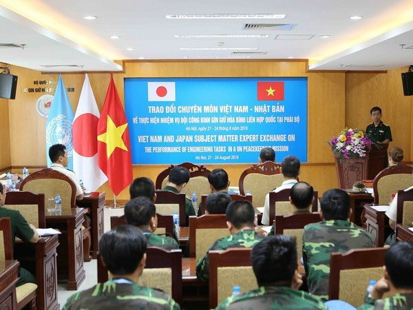 Vietnam y Japón comparten experiencias de mantenimiento de la paz ảnh 1 Vietnam y Japón comparten experiencias de mantenimiento de la paz ảnh 1