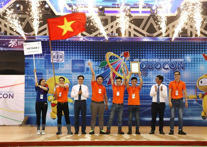 Vietnam gana su séptimo triunfo en Concurso Internacional de Robótica Asia-Pacífico ảnh 1 Vietnam gana su séptimo triunfo en Concurso Internacional de Robótica Asia-Pacífico ảnh 1