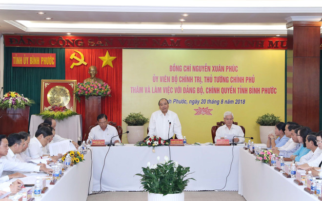 Premier de Vietnam insta a provincia de Binh Phuoc a desarrollar sector privado ảnh 1 Premier de Vietnam insta a provincia de Binh Phuoc a desarrollar sector privado ảnh 1