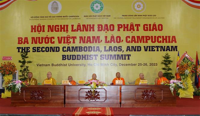 Comienza en Ciudad Ho Chi Minh Cumbre budista Vietnam-Laos-Camboya ảnh 1 Comienza en Ciudad Ho Chi Minh Cumbre budista Vietnam-Laos-Camboya ảnh 1