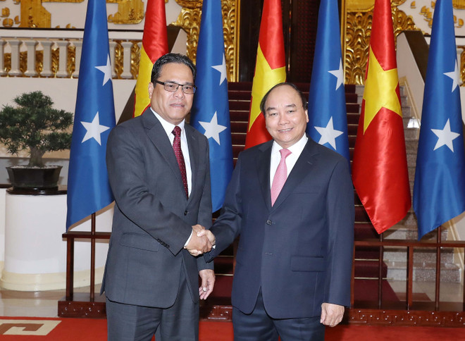 Premier de Vietnam exhorta a impulsar nexos comerciales e inversionistas con Micronesia ảnh 1 Premier de Vietnam exhorta a impulsar nexos comerciales e inversionistas con Micronesia ảnh 1