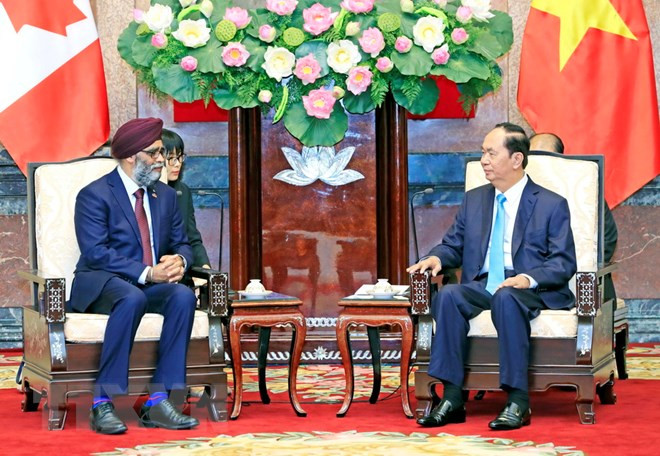 Presidente de Vietnam respalda cooperación en defensa con Canadá ảnh 1 Presidente de Vietnam respalda cooperación en defensa con Canadá ảnh 1