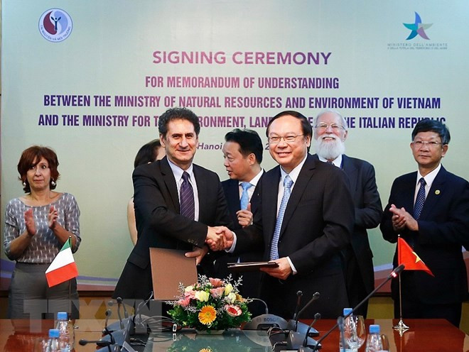 Vietnam e Italia colaboran en medio ambiente y adaptación al cambio climático ảnh 1 Vietnam e Italia colaboran en medio ambiente y adaptación al cambio climático ảnh 1