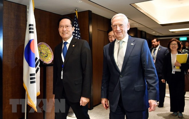 Diálogo de Shangri- La 2018: EE.UU. no aliviará sanciones contra Corea del Norte hasta la desnuclearización ảnh 1 Diálogo de Shangri- La 2018: EE.UU. no aliviará sanciones contra Corea del Norte hasta la desnuclearización ảnh 1