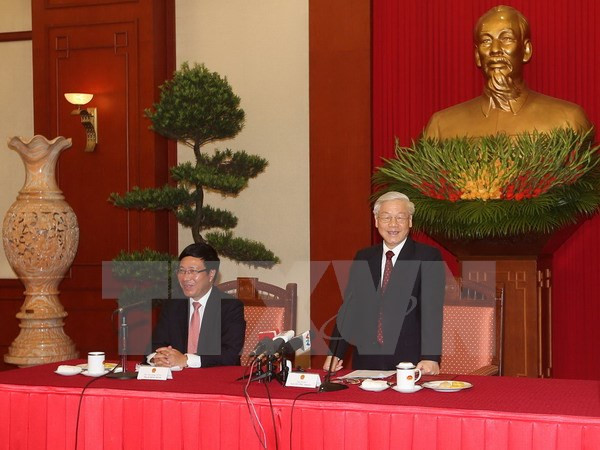 Líder partidista destaca desempeño de la diplomacia vietnamita ảnh 1 Líder partidista destaca desempeño de la diplomacia vietnamita ảnh 1