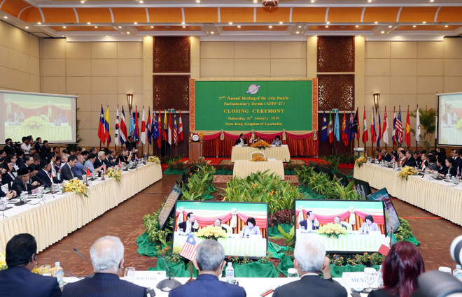Concluye la 27 Reunión del Foro Parlamentario Asia-Pacífico en Siem Reap ảnh 1 Concluye la 27 Reunión del Foro Parlamentario Asia-Pacífico en Siem Reap ảnh 1