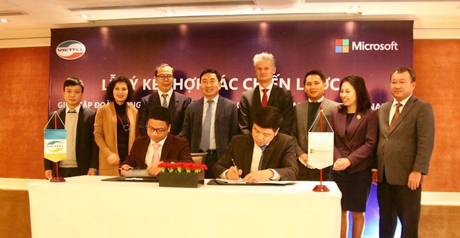 Entablan cooperación entre compañías Viettel de Vietnam y Microsoft de EE.UU. ảnh 1 Entablan cooperación entre compañías Viettel de Vietnam y Microsoft de EE.UU. ảnh 1