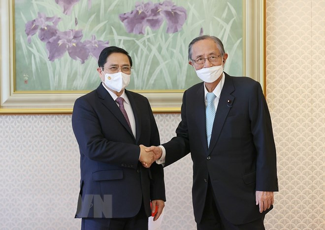 Primer ministro de Vietnam se reúne con líderes de la Dieta Nacional de Japón ảnh 2 Primer ministro de Vietnam se reúne con líderes de la Dieta Nacional de Japón ảnh 2