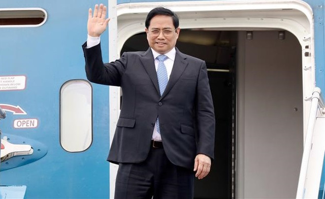 Primer ministro de Vietnam parte rumbo a Japón para visita oficial ảnh 1