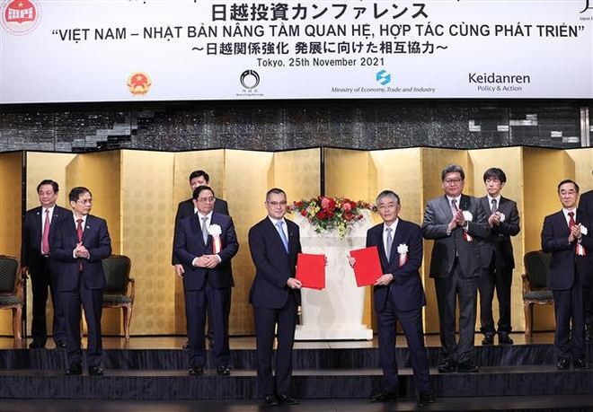 Visita del primer ministro vietnamita a Japón deja una gran impronta en nexos bilaterales ảnh 3 Visita del primer ministro vietnamita a Japón deja una gran impronta en nexos bilaterales ảnh 3
