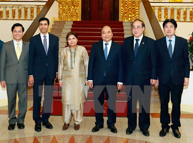Premier vietnamita recibe a subsecretarios generales de Naciones Unidas ảnh 1 Premier vietnamita recibe a subsecretarios generales de Naciones Unidas ảnh 1