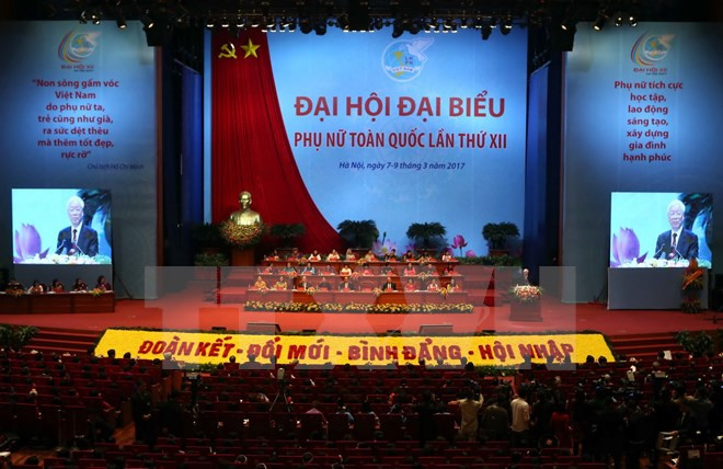 Inauguran en Vietnam el XII Congreso Nacional de las Mujeres ảnh 1 Inauguran en Vietnam el XII Congreso Nacional de las Mujeres ảnh 1
