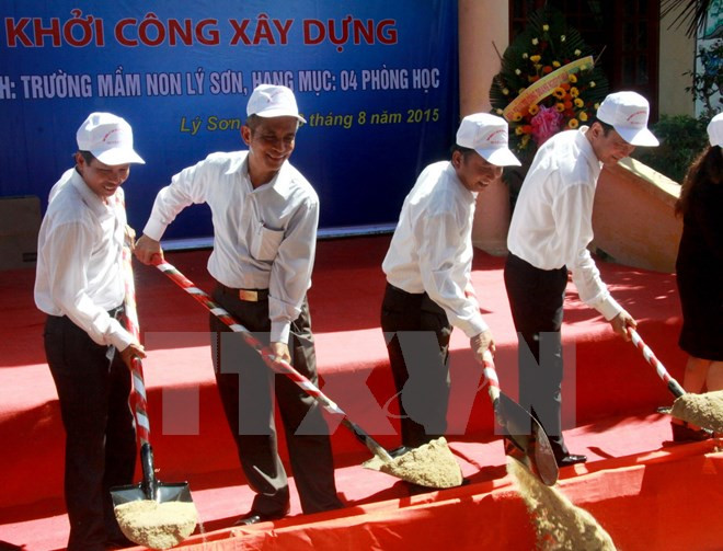 Arranca construcción de escuela preescolar en isla Ly Son ảnh 1