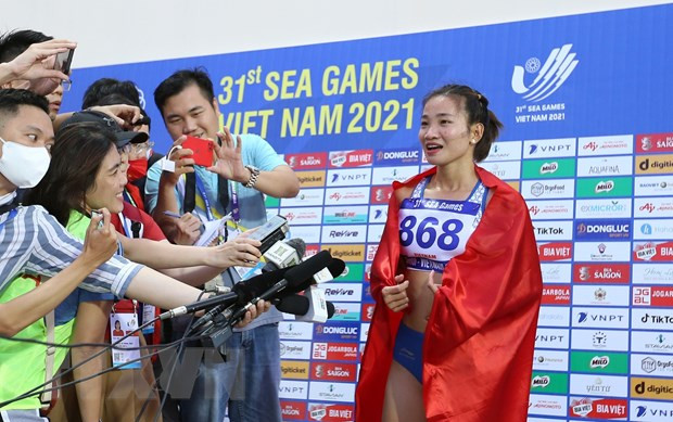 Atleta vietnamita logra triplete de oro en SEA Games 31 ảnh 1 Atleta vietnamita logra triplete de oro en SEA Games 31 ảnh 1