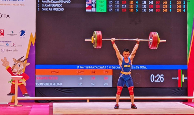 SEA Games 31: Pesista vietnamita establece nuevo récord regional ảnh 1 SEA Games 31: Pesista vietnamita establece nuevo récord regional ảnh 1