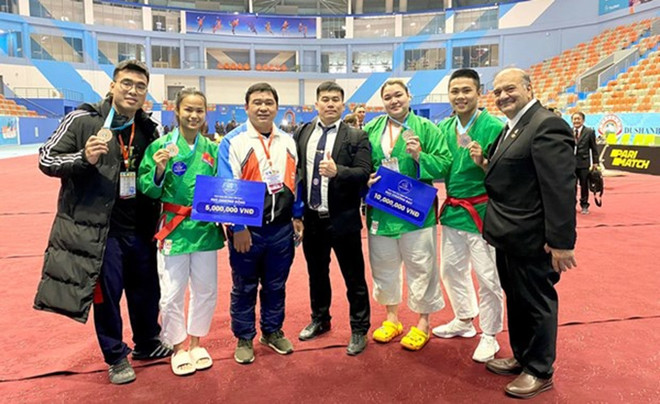SEA Games 31: Selección vietnamita de Kurash lucha por conquistar cinco oros ảnh 1 SEA Games 31: Selección vietnamita de Kurash lucha por conquistar cinco oros ảnh 1