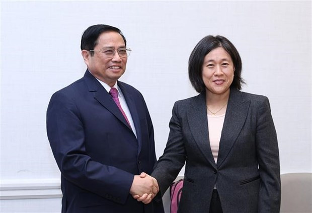 Primer ministro de Vietnam recibe a representante comercial de Estados Unidos ảnh 1 Primer ministro de Vietnam recibe a representante comercial de Estados Unidos ảnh 1