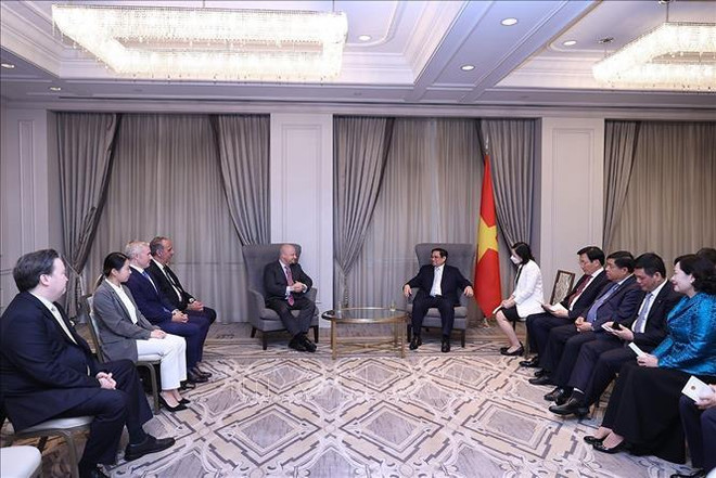 Recibe primer ministro vietnamita a líderes de empresas estadounidenses ảnh 1 Recibe primer ministro vietnamita a líderes de empresas estadounidenses ảnh 1