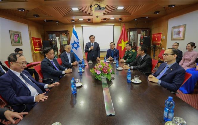 Delegación del Partido Comunista de Vietnam realiza visita de trabajo en Israel ảnh 2 Delegación del Partido Comunista de Vietnam realiza visita de trabajo en Israel ảnh 2