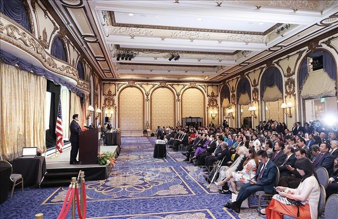 Premier vietnamita se reúne con ejecutivos de gigantes tecnológicos en Estados Unidos ảnh 4 Premier vietnamita se reúne con ejecutivos de gigantes tecnológicos en Estados Unidos ảnh 4