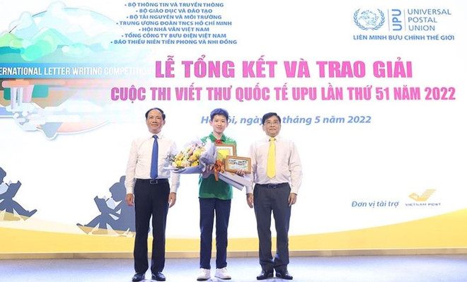 Vietnam anuncia ganador nacional del concurso de escritura de UPU 2022 ảnh 1