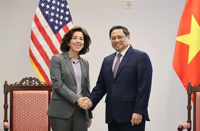 Premier vietnamita se reúne con secretaria de Comercio de Estados Unidos ảnh 1 Premier vietnamita se reúne con secretaria de Comercio de Estados Unidos ảnh 1