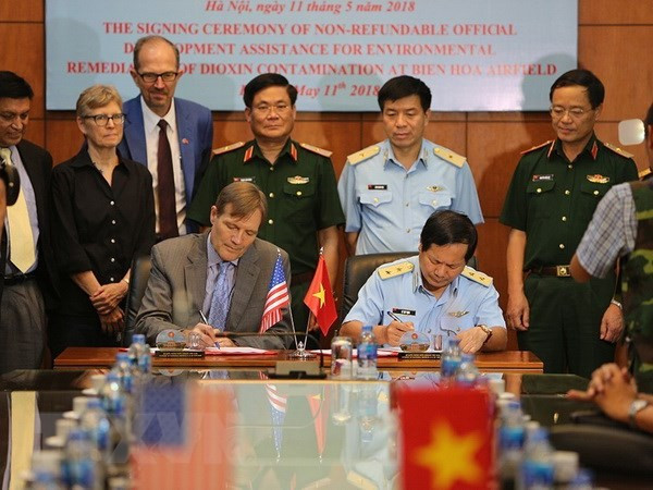 Estados Unidos y Vietnam suscriben acuerdo para descontaminación de dioxina en el aeródromo Bien Hoa ảnh 1 Estados Unidos y Vietnam suscriben acuerdo para descontaminación de dioxina en el aeródromo Bien Hoa ảnh 1