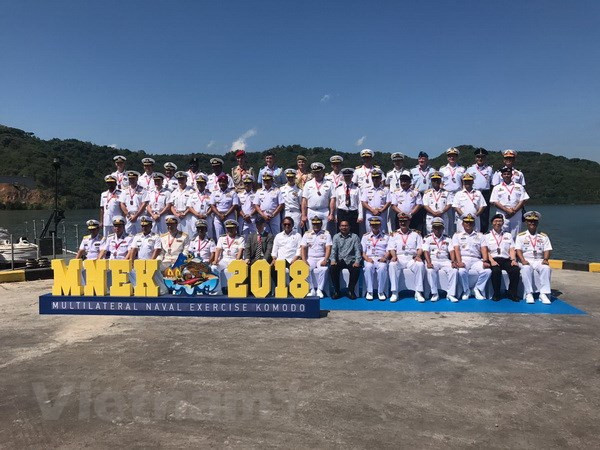 Marina de Vietnam adquiere experiencias en ejercicio naval Komodo 2018 ảnh 1 Marina de Vietnam adquiere experiencias en ejercicio naval Komodo 2018 ảnh 1