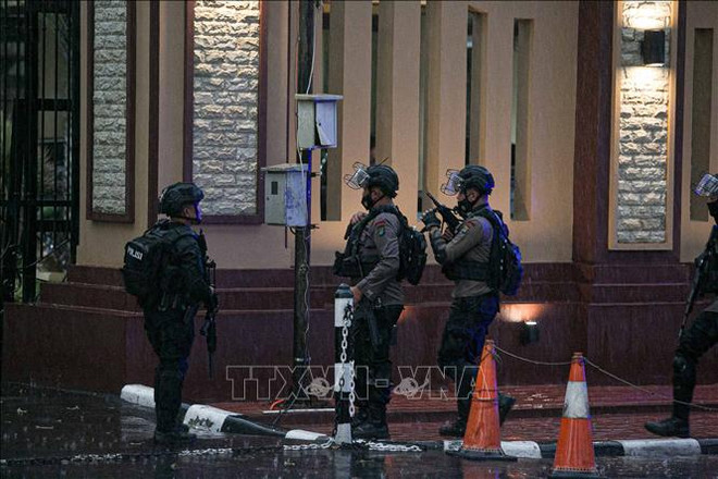 Indonesia redobla seguridad en catedral de Yakarta durante la Pascua ảnh 1 Indonesia redobla seguridad en catedral de Yakarta durante la Pascua ảnh 1