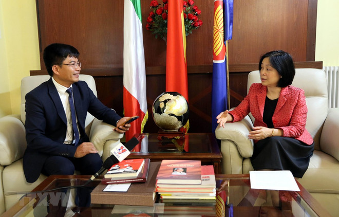 Embajadora de Vietnam en Italia destaca positivo desarrollo de los nexos entre ambos países ảnh 1 Embajadora de Vietnam en Italia destaca positivo desarrollo de los nexos entre ambos países ảnh 1