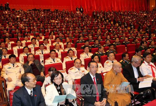 Inauguran el XII Congreso Nacional del Partido Comunista de Vietnam ảnh 2 Inauguran el XII Congreso Nacional del Partido Comunista de Vietnam ảnh 2