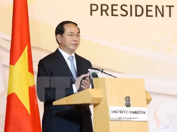 Vietnam da bienvenida a inversores singapurenses, afirma presidente ảnh 1 Vietnam da bienvenida a inversores singapurenses, afirma presidente ảnh 1