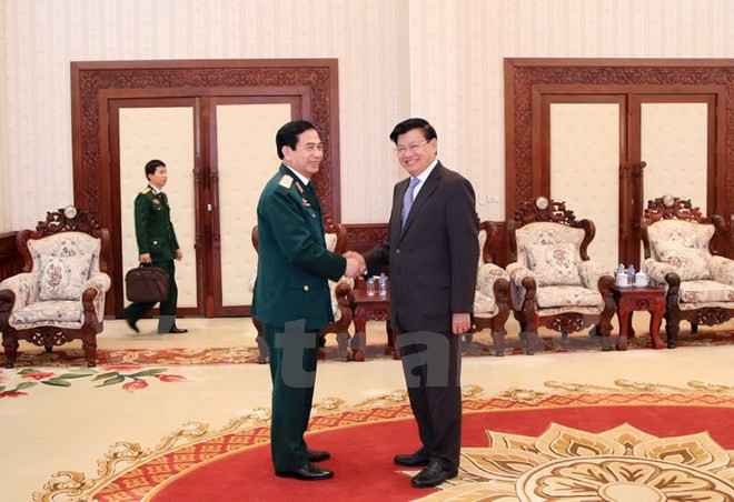 Fortalecen cooperación Vietnam-Laos en defensa ảnh 1 Fortalecen cooperación Vietnam-Laos en defensa ảnh 1