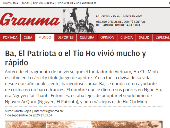 Prensa cubana alaba a Vietnam a 75 años de su independencia ảnh 1 Prensa cubana alaba a Vietnam a 75 años de su independencia ảnh 1