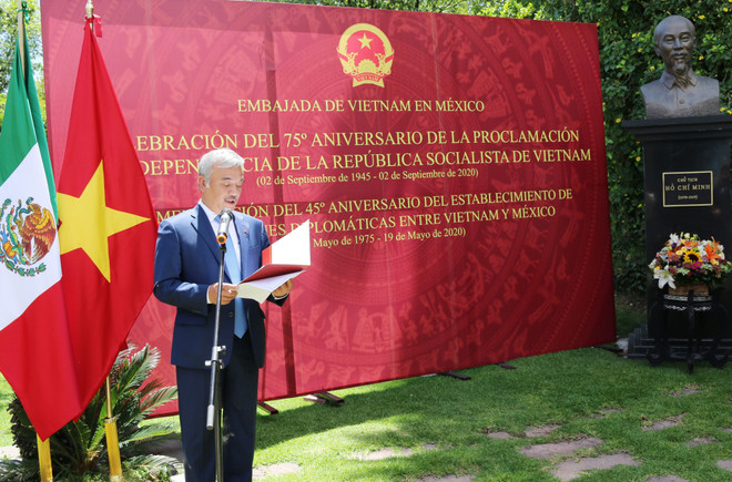 Embajada de Vietnam en México celebra Día Nacional ảnh 1 Embajada de Vietnam en México celebra Día Nacional ảnh 1