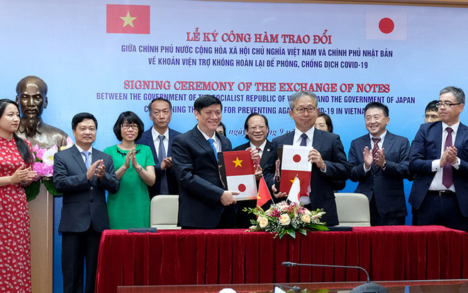 Japón dona casi 17 millones de dólares para la lucha contra COVID-19 en Vietnam ảnh 1 Japón dona casi 17 millones de dólares para la lucha contra COVID-19 en Vietnam ảnh 1