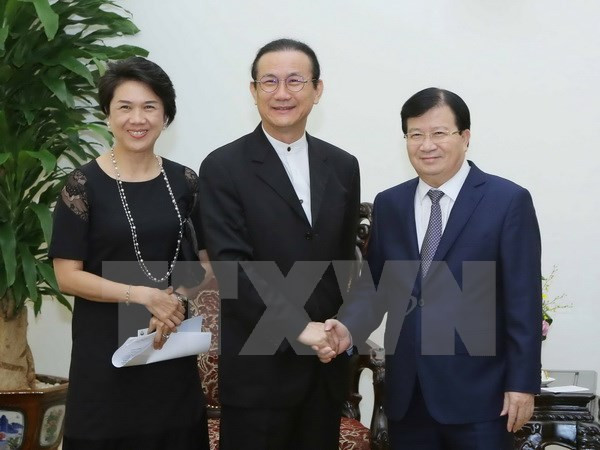 Viceprimer ministro de Vietnam recibe a ejecutivo del Grupo tailandés Amata ảnh 1 Viceprimer ministro de Vietnam recibe a ejecutivo del Grupo tailandés Amata ảnh 1