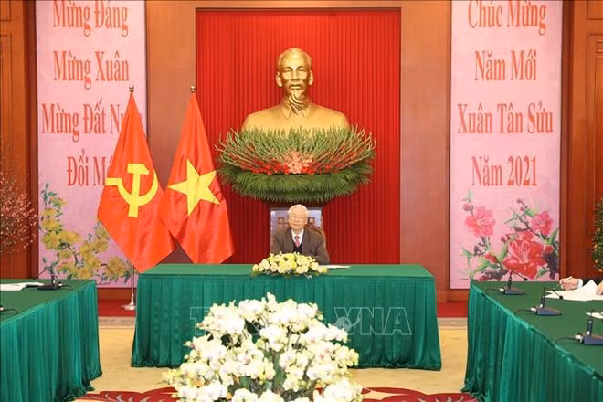 Máximos dirigentes de Vietnam y China sostienen conversación telefónica ảnh 1 Máximos dirigentes de Vietnam y China sostienen conversación telefónica ảnh 1