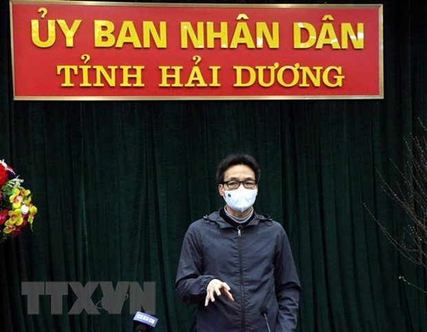 Vicepremier inspecciona prevención del COVID-19 en provincia vietnamita de Hai Duong ảnh 1 Vicepremier inspecciona prevención del COVID-19 en provincia vietnamita de Hai Duong ảnh 1