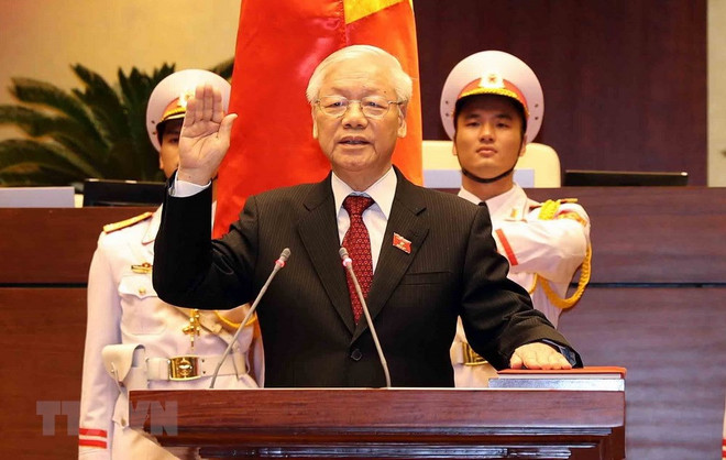 Líderes de países, partidos y amigos internacionales felicitan a máximo dirigente de Vietnam ảnh 1 Líderes de países, partidos y amigos internacionales felicitan a máximo dirigente de Vietnam ảnh 1