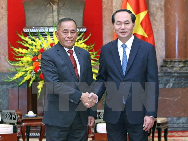 Presidente de Vietnam destaca asociación estratégica con Indonesia ảnh 1 Presidente de Vietnam destaca asociación estratégica con Indonesia ảnh 1
