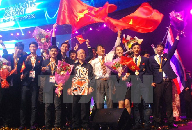 Ocupa Vietnam tercer lugar de concurso de habilidades de ASEAN ảnh 1 Ocupa Vietnam tercer lugar de concurso de habilidades de ASEAN ảnh 1